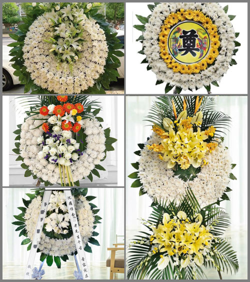 贵州毕节市威宁县新发乡花园村花圈速递